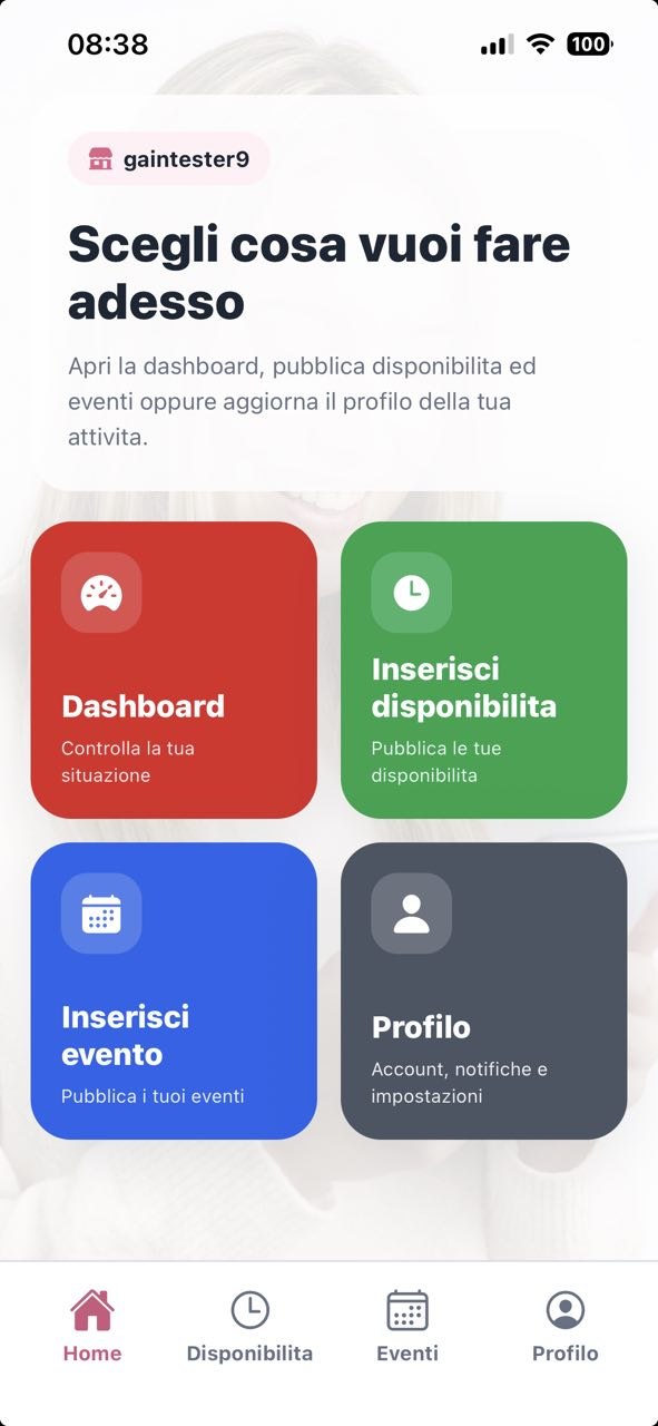 Scenario con dashboard GainTime