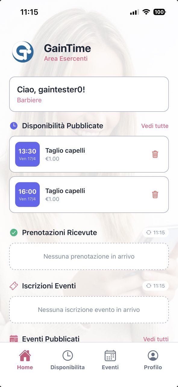 Dashboard merchant di GainTime
