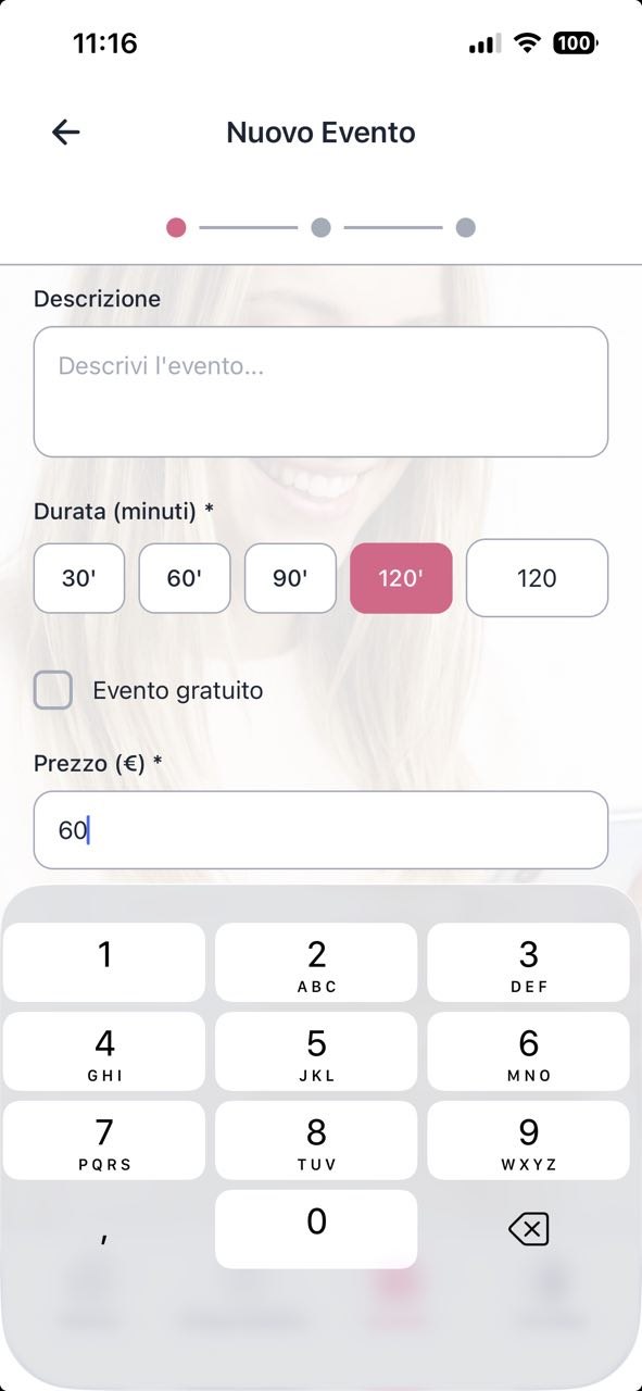 Creazione nuovo evento merchant su GainTime
