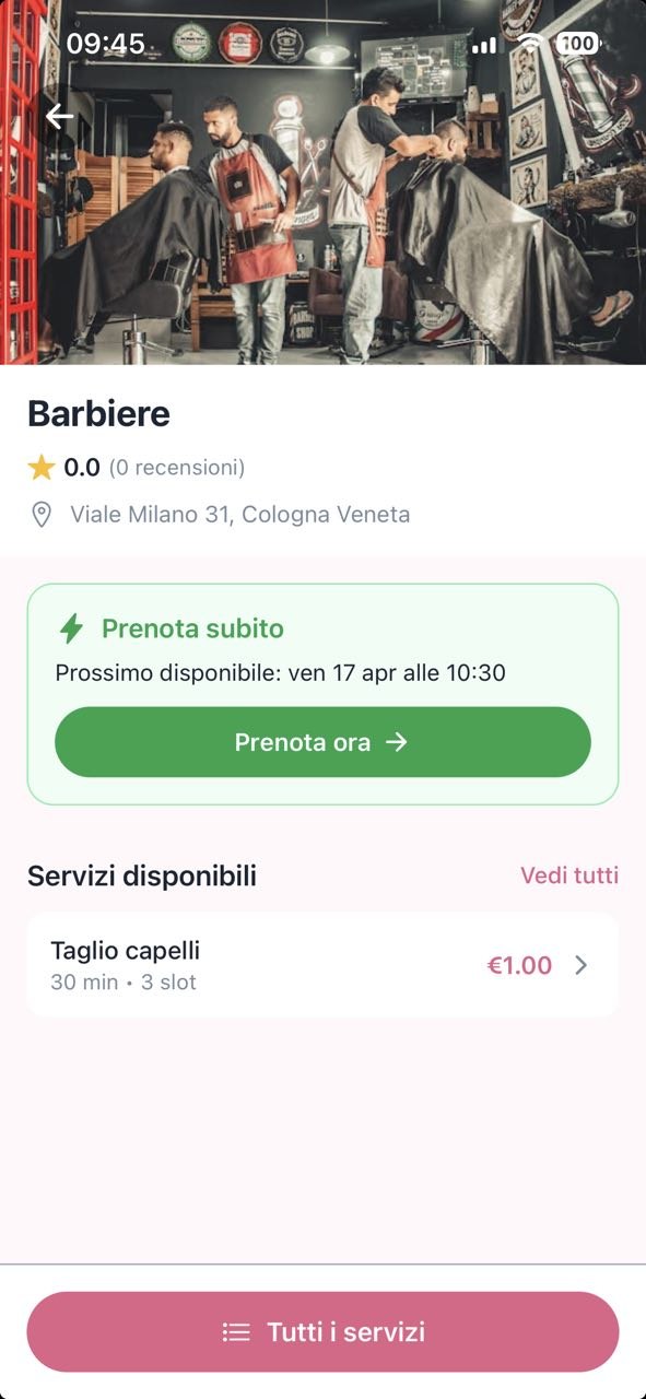 Scheda dettaglio merchant su GainTime